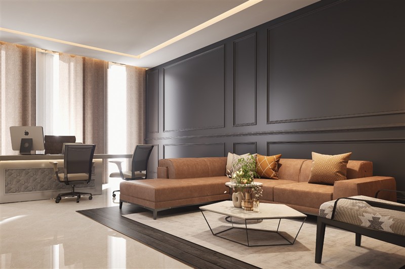 Lounge and workspace — KOURTYARD visualisation