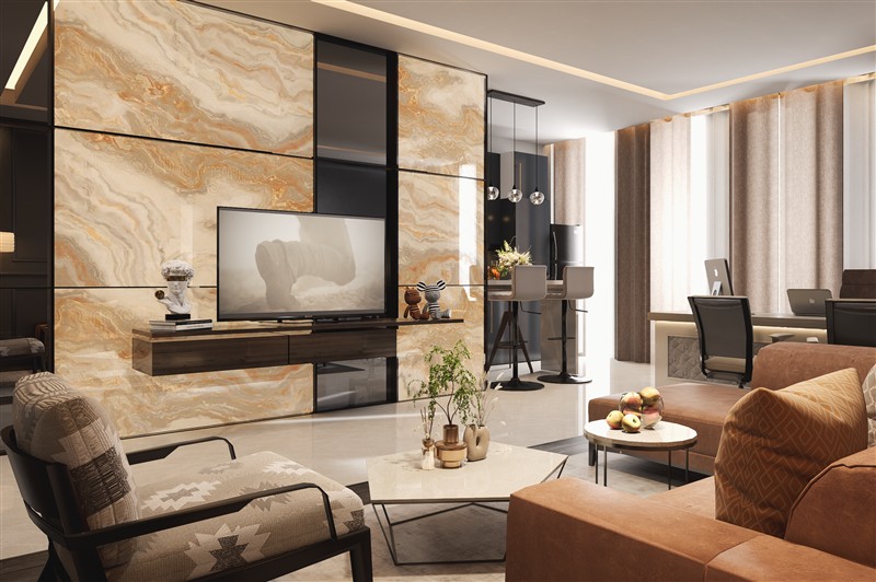 Living and entertainment space — KOURTYARD visualisation